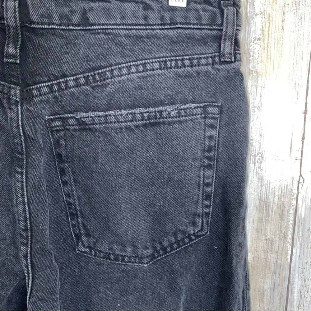 Zara Black High Rise Straight Leg Jeans - Picture 7 of 7